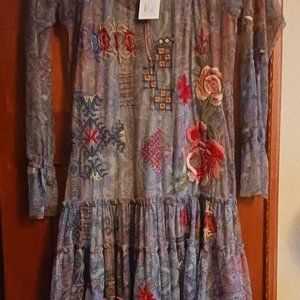 Johnny Was Biya mesh dress (NWT)